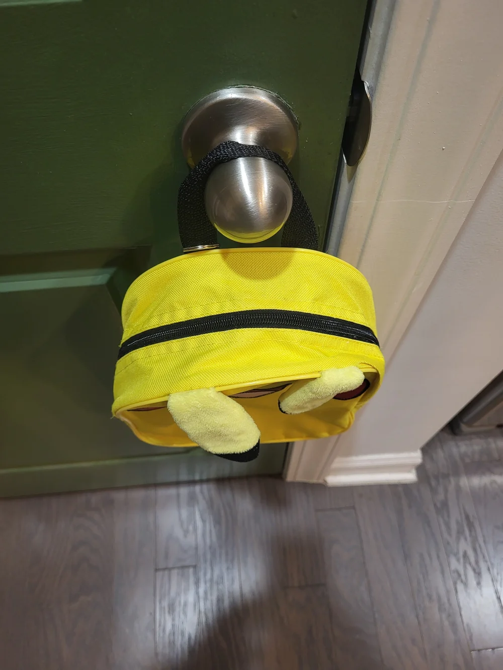 Yellow Kids Character Mini Backpack with Playful Face